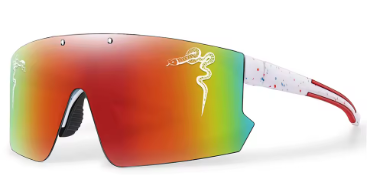 Red Patriotic Shield Sunglasses