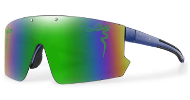 Green Iridescent Shield Sunglasses